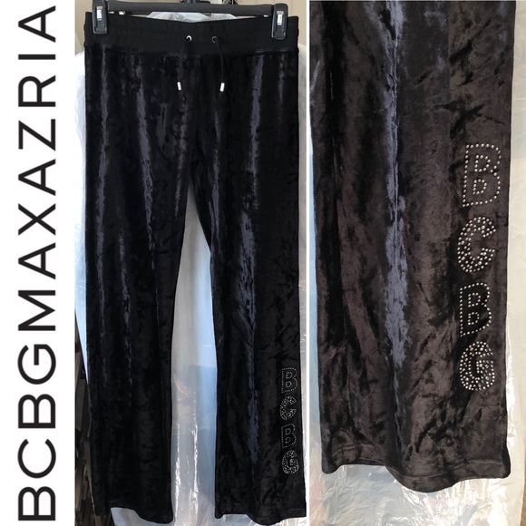 🆕 Hooded Velour Studded Sweat Suit BCBG MAX AZRIA - Picture 4 of 15